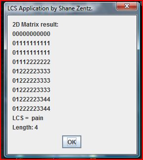 Java LCS