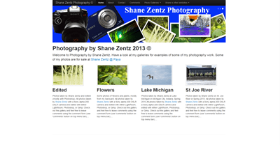 Shane Zentz Website Development